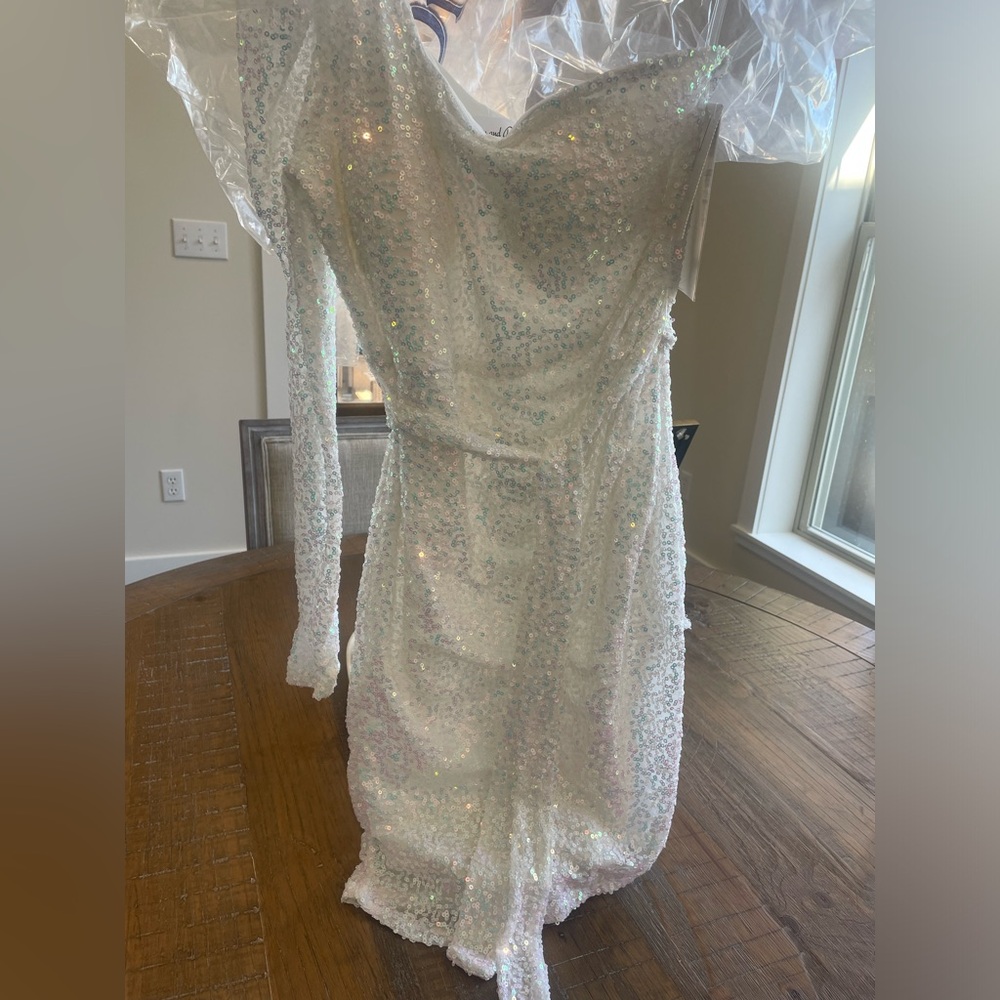 Honey and Rosie White Sequin Dress